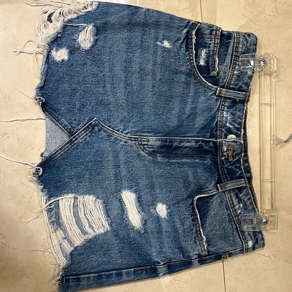 Zara Skirts Zara Jean Mini Skirt Poshmark